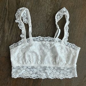 Lace Square neck longline bralette top